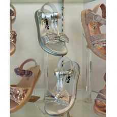 Silver Casual Girls Sandals