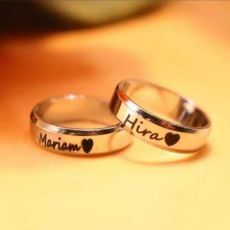 Customized / Personalized Two Name Ring With Ur Name Or Love One