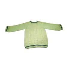Round Neck Crochet Sweater