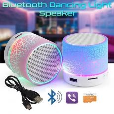 	Dazzling crack wireless Audio Bluetooth LED speakers mini woofer