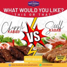 Chappli kabab/seekh kabab